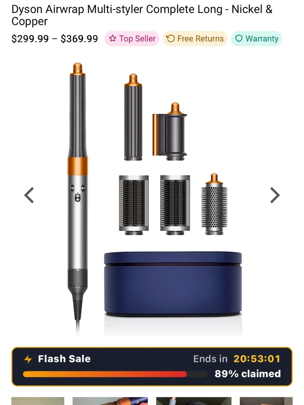 Dyson Men Grooming Multi-Styler in Gunmetal and Copper Accents